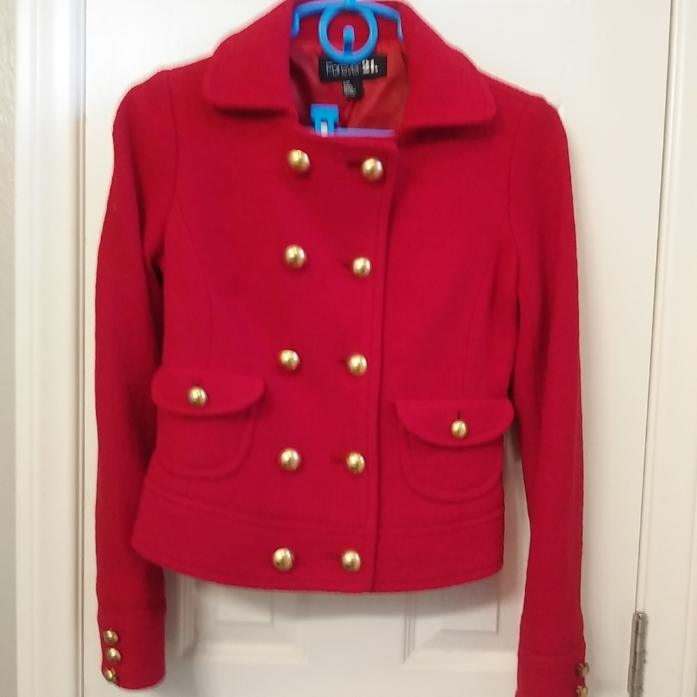 F21 wool blend jacket